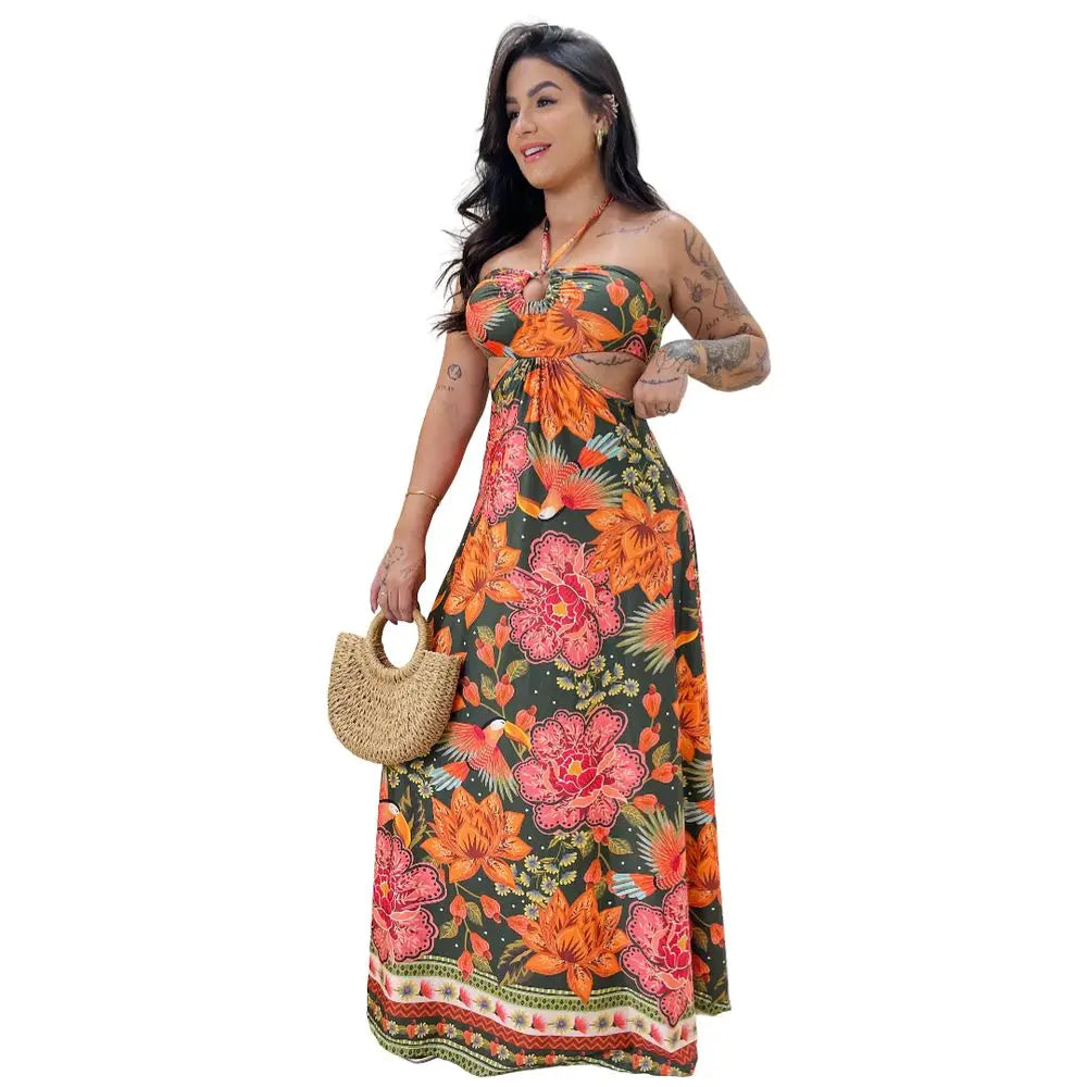Vestido Long Dress Alana Garden Botânico